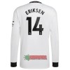 Oficiální Fotbalový Dres s Dlouhý Rukáv Manchester United Eriksen 14 Hostující 2022-23 pro Muži